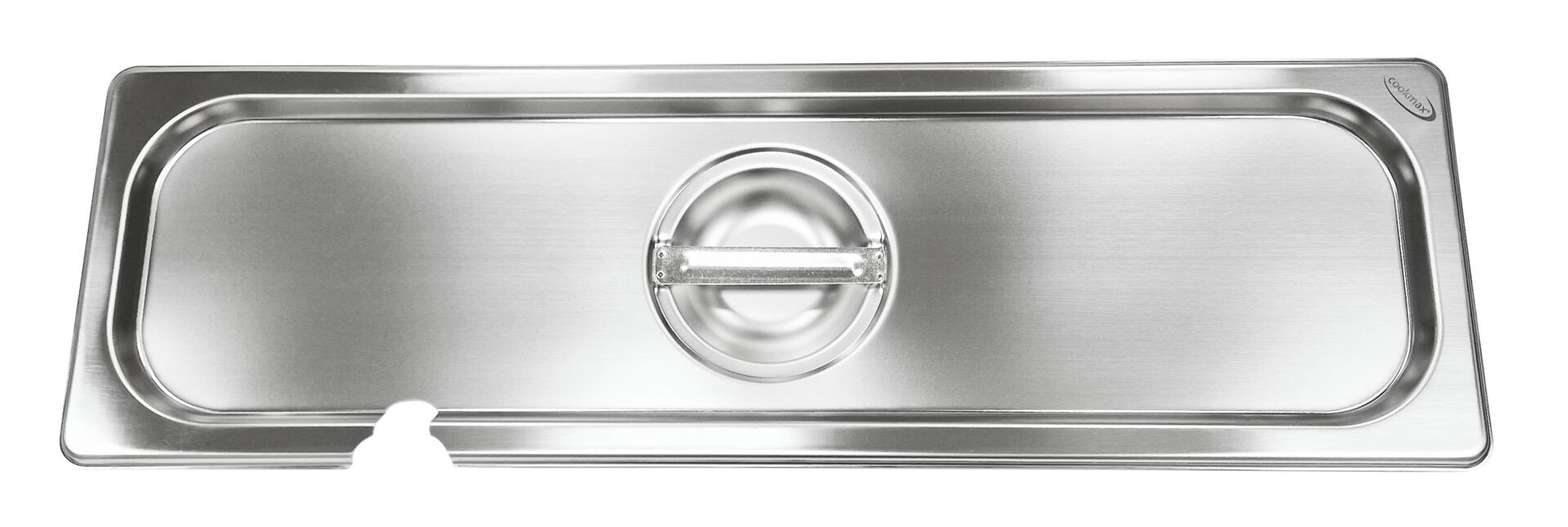 GN-Deckel mit Löffelausschnitt Edelstahl für 2/4